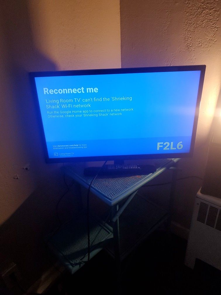 32 In Insignia TV Practically New With Google Chrome Cast 