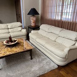 All Leather Couch, Loveseat, & Chair