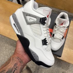 Jordan 4 White Cement 
