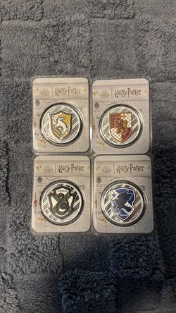 Harry Potter, 4 coin fine silver set 4oz total