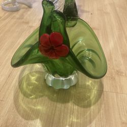 Small Green Flower Vase