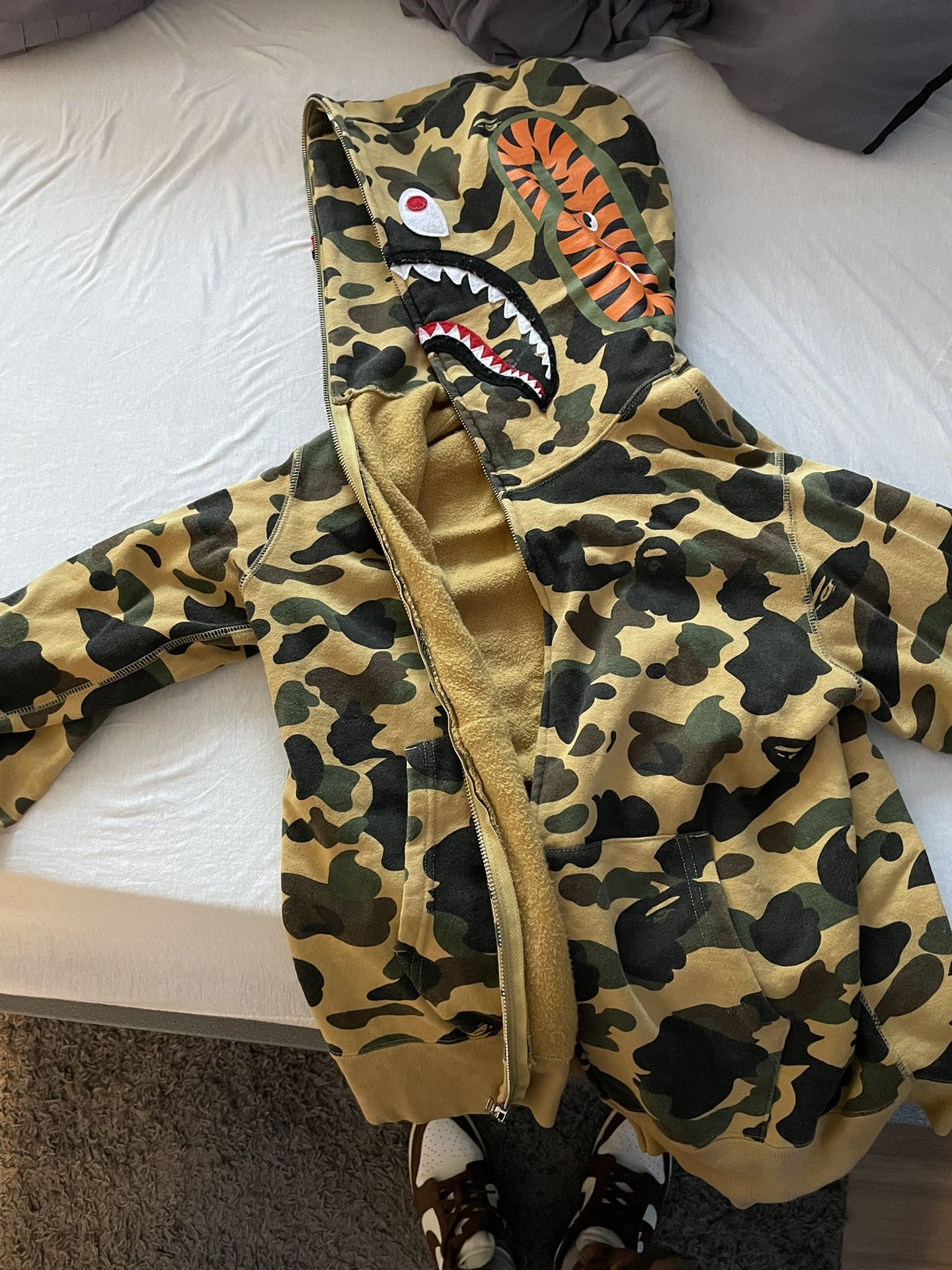 Camo Bape Shark Hoodie