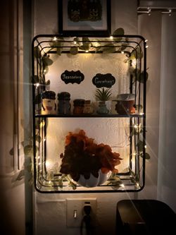 Black wall shelf