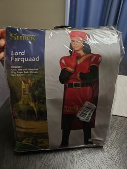 Child Medium 8-10 DreamWorks Shrek Lord Farquaad Costume