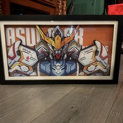 Shadow box 3D Gundam Barbatos artwork