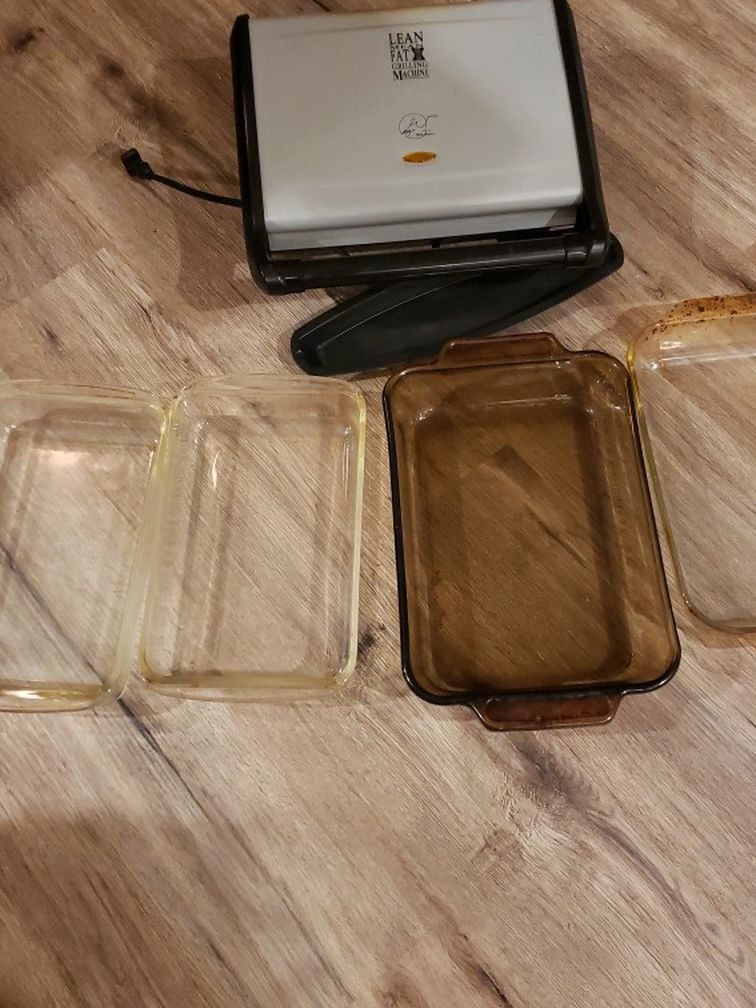 Free! George Foreman Grilling Machine And 4 Baking Dishes