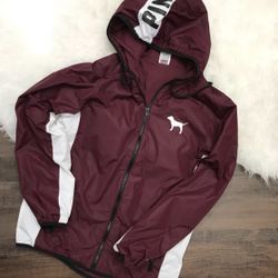 VS Pink Maroon Windbreaker Jacket