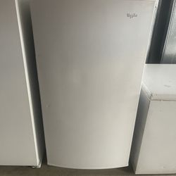 White Whirlpool Standing Freezer