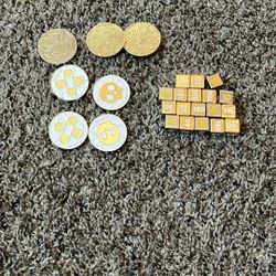 Pokémon dice and coins