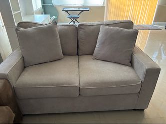 Beige Loveseat