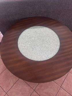 Modern Round Wood Coffee