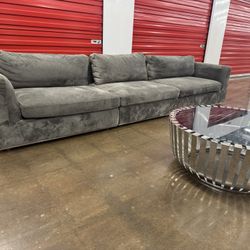 Rove Concepts Modular 3piece Suede Cloud Sofa