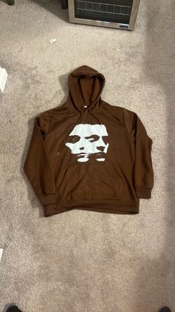2 Face Man Print Hoodie 
