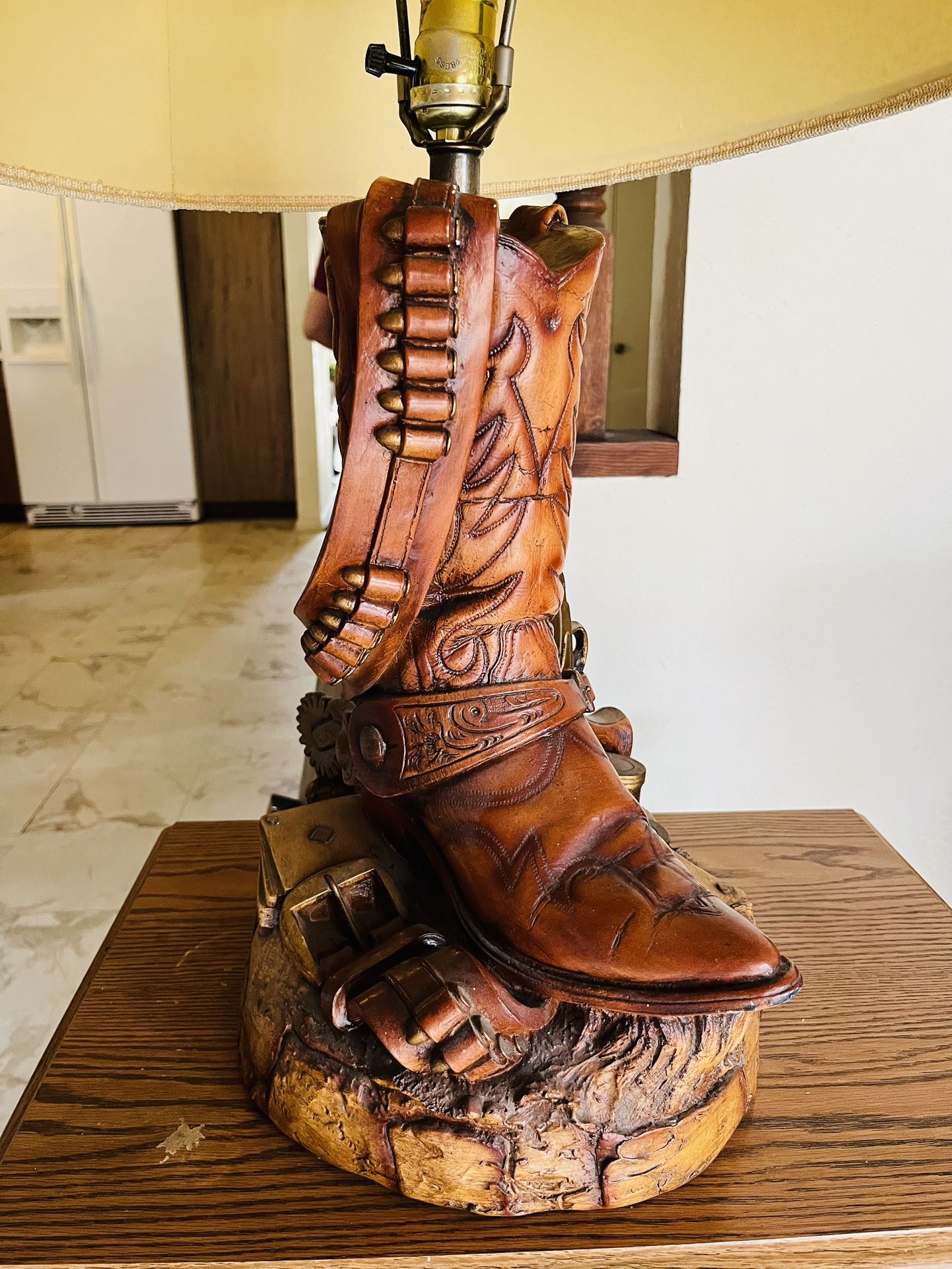 Moving Sale - Western Boot Lamp