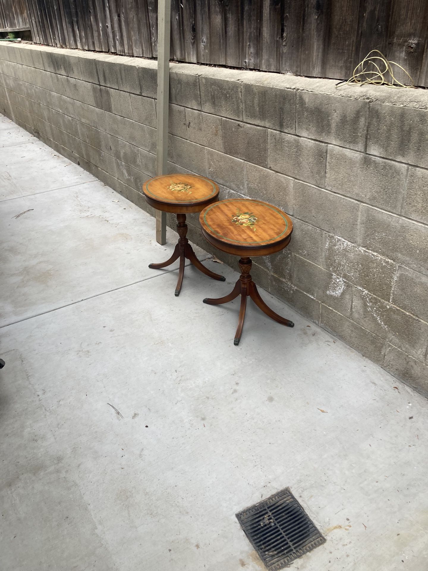 2 Antique End Tables