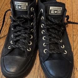 Converse Black With Gold Accents