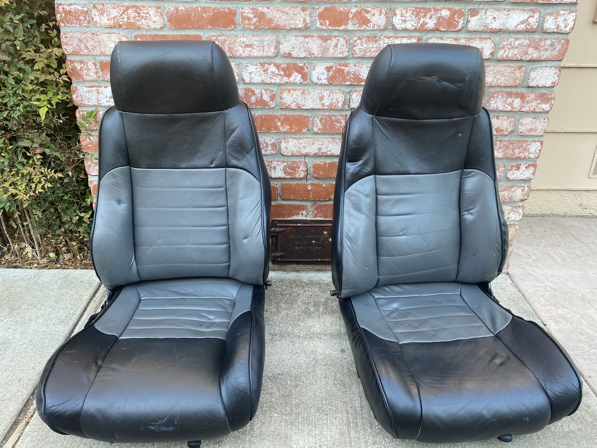 Leather Pontiac Fiero Bucket Seats