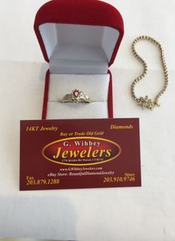 14 Kt gold,Genuine Ruby & diamond