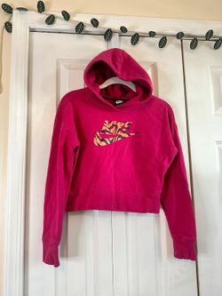 Nike cropped hoodie, size L (10-12)