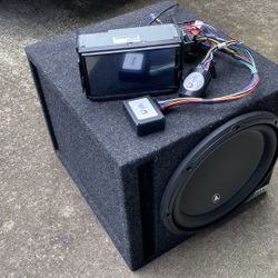 Car Stereo With Amplifier And Subwoofer 