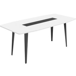 Like NEW Modern White Table - Dinning - Conference  - Desk (No Chairs Included)