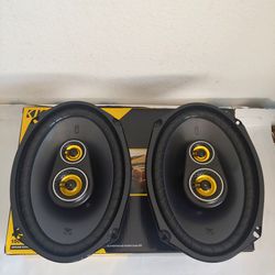 KICKER 1 PAIR 6×9 3 WAY 450 WATTS CAR SPEAKER