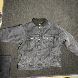 H&M Jean Jacket With Fur