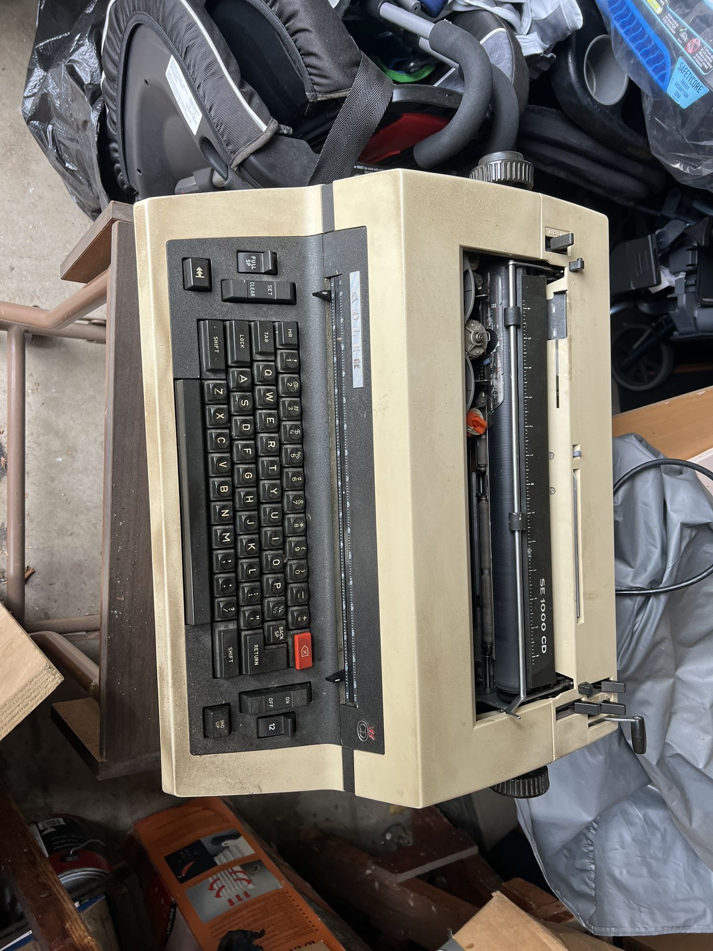 Vintage Typewriter And Table
