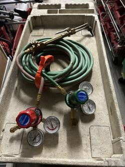 Oxígeno And Acetylene Manómetros With Hose As New