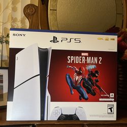 Ps5 Slim Disc Edition 1tb Brand New Sealed Spiderman 2 Version