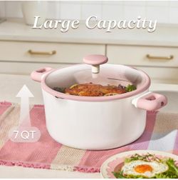 carote  7qt  Nonstick  stock  pot with lid
