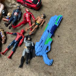 🎉 Kids Toy Lot – Superheroes, Car, Doll, Bear & More! – Garage Sale Steal 🚗🦸‍♂️🧸