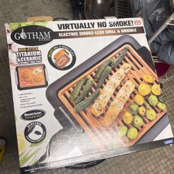 Electric Smoke Grill And Griddle