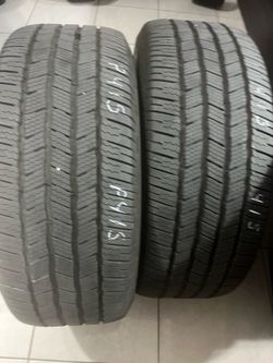 275/50/22. Two used Michelin defender tires please read description great tread.