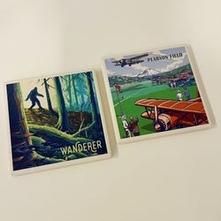 Ceramic Coasters (2) - PNW Theme 