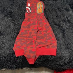 Red Bathing Ape Hoodie