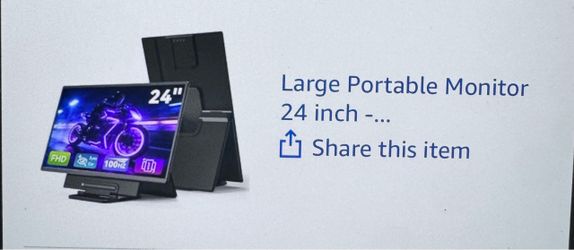Large portable monitor used