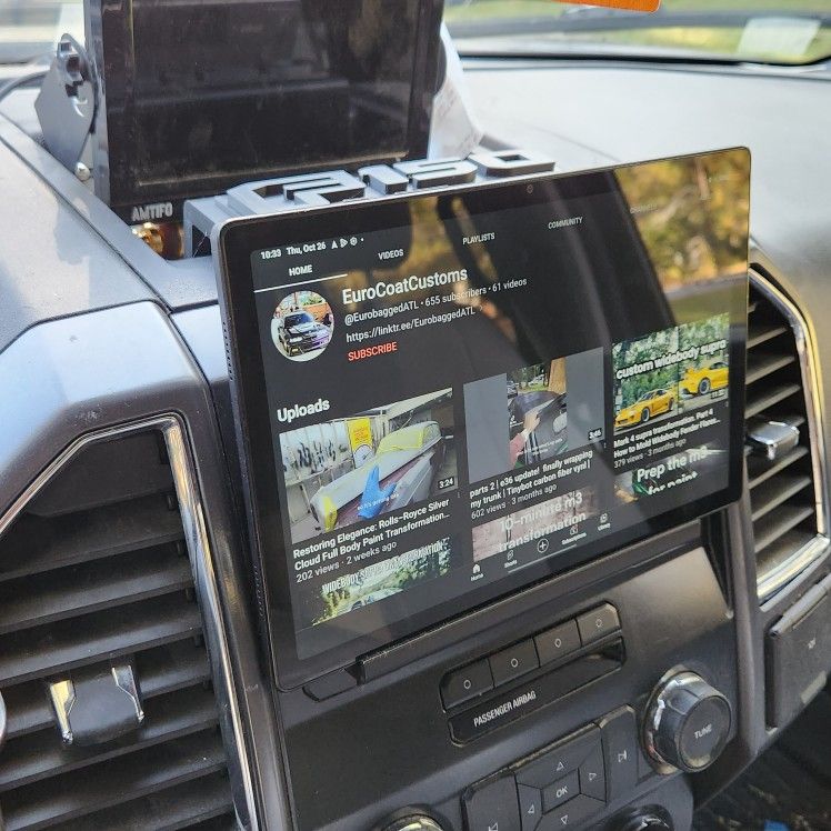 2015-2020 Ford F150 Full size Tablet mount Ford Tablet Dash Mount - UNIVERSAL LIP- F150 F250 F350 F450 F550 F650 F750