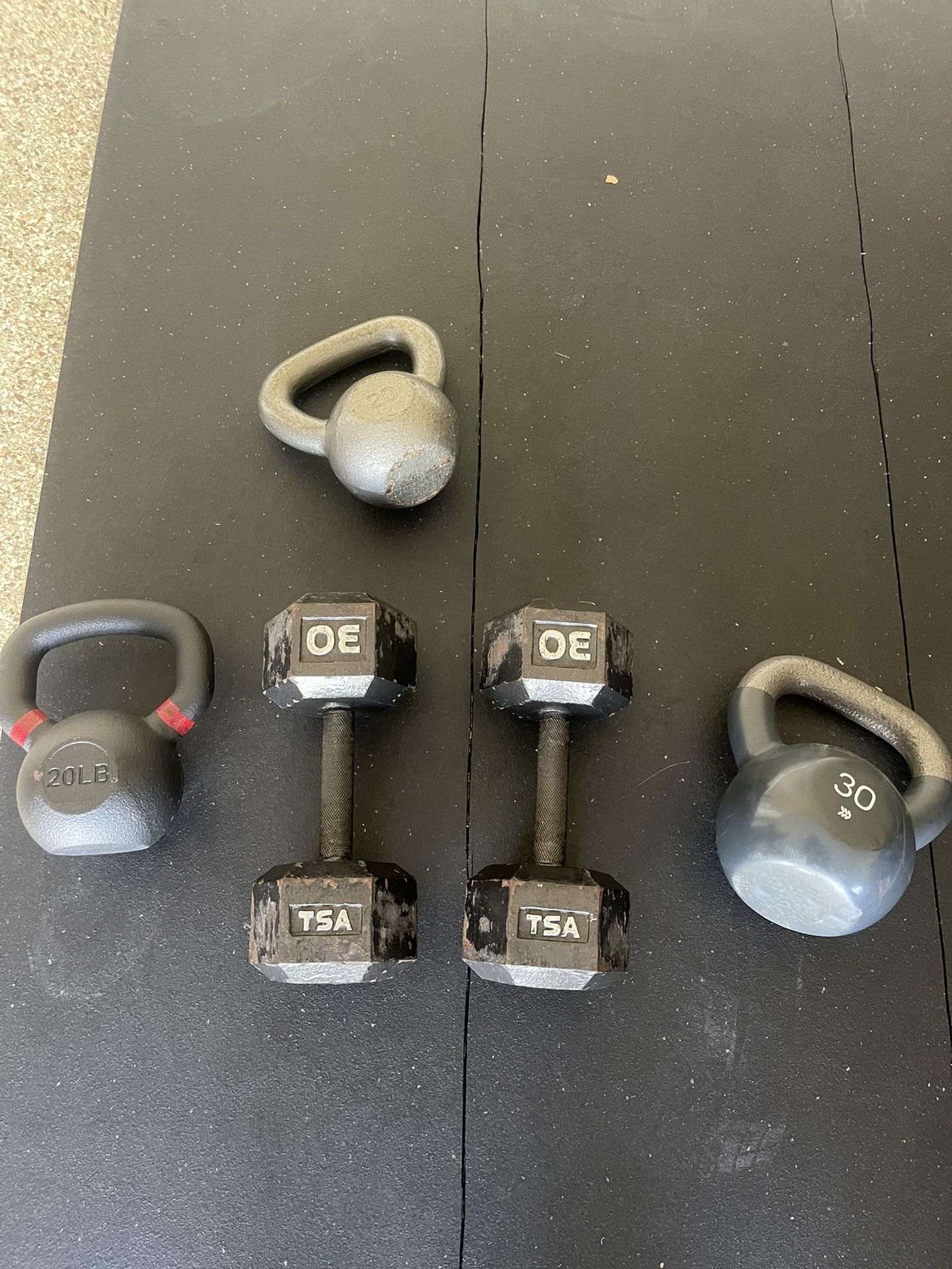 Kettlebells And Dumbbells