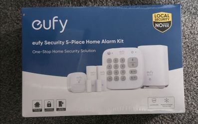 eufy 5-Piece Home Alarm Kit, Home Security System, Keypad, Motion Sensor, 2 Entrance Sensors, Home Alarm System
