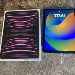 📱 iPad Pro 11" (M2 Chip, 128GB) + Apple Pencil + AppleCare+ + Case – Like New 