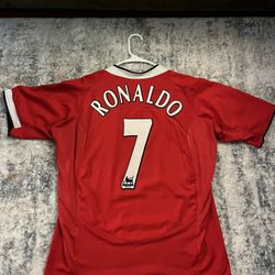 Authentic vintage Ronaldo Manchester United 04/05 Red Jersey Large