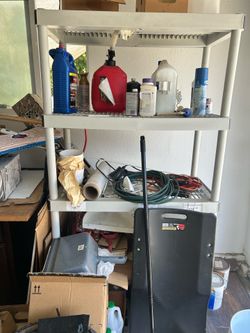 Plastic shelf