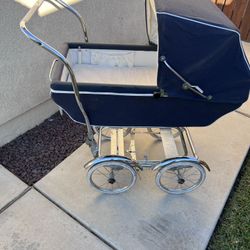 Vintage Baby Carriage Stroller Pram Bassinet 