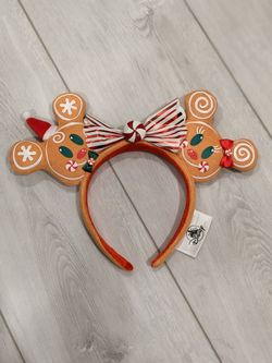 Disneyparks Christmas Gingerbread Mickey Ears Headband