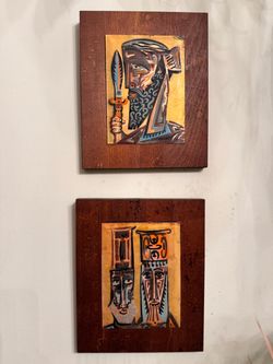Mid-Century Modern Enamel Artwork by Judith Daner