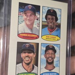 Killebrew/Carew/Correa/Buxton 2023 Topps Heritage 1974 Topps Stamps Twins