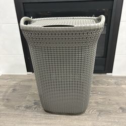 Target Brightroom Knit Laundry Hamper with Lid – Gray