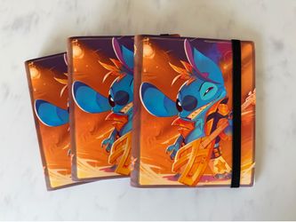 Lorcana Stitch Binder Winterspell Folder Card Game Booster Box Bundle Packs Pokemon One Piece OP Starter Gift