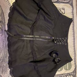 black lace skirt 